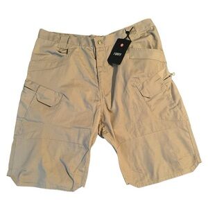 NWT HWB High Quality Tactical Military Ripstop Fabric Shorts, Khaki Tan, Size XL